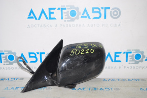 Left side mirror assembly for Lexus GS300 GS350 GS430 GS450h 06-07, 14 pins, heated, black, missing mirror element and motor