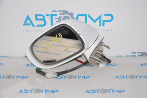 Left side mirror assembly for Lexus LS460 LS600h 07-09 pre-restyling, 14 pins, white