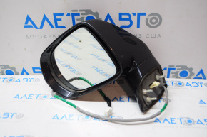 Left side mirror assembly for Lexus RX350 RX450h 10-12, 14 pins, auto-dimming, turn signal, black