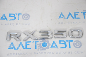 Emblem inscription RX350 trunk door Lexus RX350 10-15