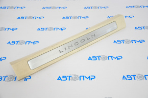 Lincoln MKC 15-16 front left door sill plate, beige, illuminated