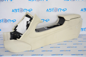 Lincoln MKC 15-19 center console with armrest and cup holders, beige