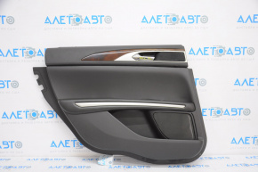 Door trim card rear left Lincoln MKZ 13-16 black