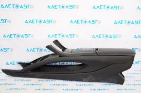 Lincoln MKZ 13-16 center console with armrest and cup holders, black leather, complete