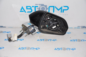 Right side mirror assembly Lincoln MKZ 13-16 11 pins, BSM, rotation, heating, damaged chrome, without elements