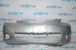 Front bumper Mazda3 2003-2009 silver, missing a piece from the bottom