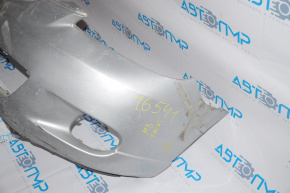 Front bumper Mazda3 2003-2009 silver, missing a piece from the bottom