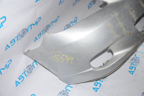 Front bumper Mazda3 2003-2009 silver, missing a piece from the bottom
