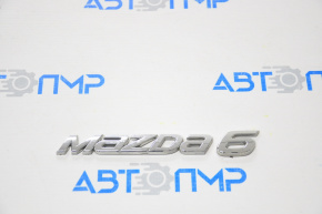 Mazda6 emblem on the rear trunk lid of a Mazda6 09-13