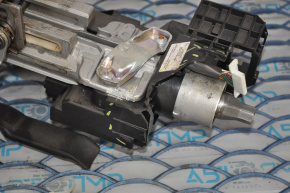 The electric power steering column of a Mazda 6 2014-2017 USA has a broken plastic part.