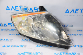 Nissan 350z 2005 front right headlight, bare xenon, broken mounts, crack, scratches, no covers