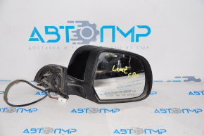 Right side mirror assembly for Nissan Leaf 11-12, 3 pins, black, scratches