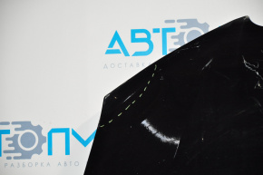 The hood is bare Nissan Leaf 11-17 black, with a bend in the front edges and in the center