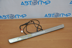 Nissan Murano z52 15-24 chrome exterior door sill trim with backlight