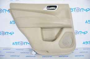Door trim card rear left Nissan Pathfinder 13-19 beige leather