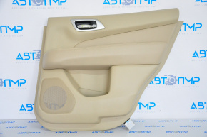 Door trim card rear right Nissan Pathfinder 13-19 beige leather
