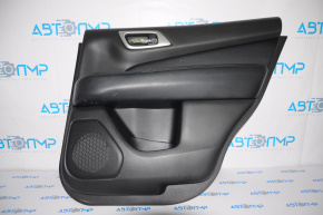 Rear right door panel for Nissan Pathfinder 13-19, black leather