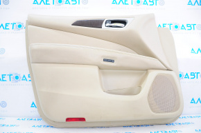 Door trim card front left Nissan Pathfinder 13-16 leather beige