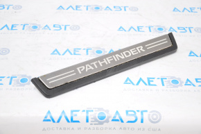 Door sill trim outer rear left Nissan Pathfinder 13-16 black with chrome