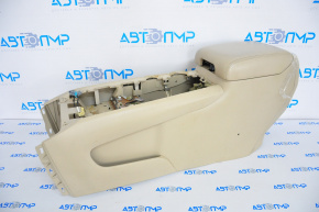 Console central armrest Nissan Pathfinder 13-20 beige leather