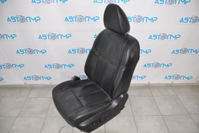 Nissan Rogue 14-16 driver's seat without airbag, electric, black leather