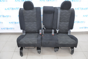 Rear seat row 2 Nissan Rogue 14-16 cloth black