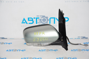 Right side mirror assembly for Subaru B9 Tribeca, 8 pins, turn signal, heated, silver, with mirror element and cover