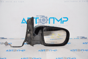 Right side mirror assembly for Subaru B9 Tribeca, 8 pins, turn signal, heated, silver, with mirror element and cover