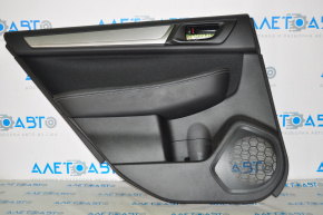 Door trim card rear left Subaru Legacy 15-19 leather, black, gray insert