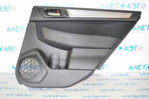 Door trim panel rear right Subaru Legacy 15-19 leather, black, gray insert