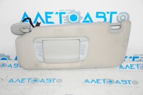 Left visor for Toyota Avalon 13-15, gray, without hook