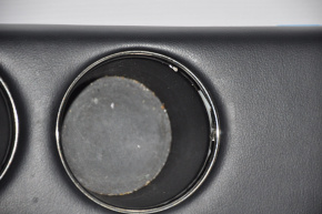 Shifter cover, cup holders and pockets, Toyota Avalon 13-18, black, chrome worn