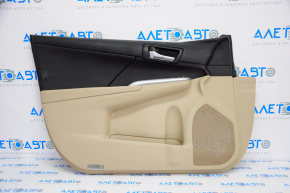 Front left door trim panel for Toyota Camry v50 12-14 USA beige