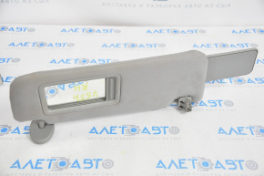 Right visor for Toyota Camry V50 12-14 USA, gray, with hook