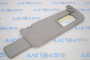 Right visor for Toyota Camry V55 15-17 USA, gray, without hook