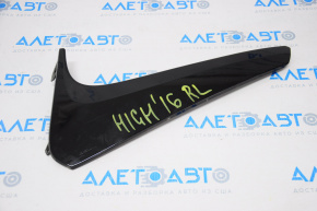 Left rear window molding for Toyota Highlander 14-19, gloss black