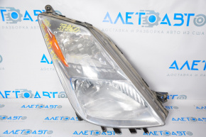 Front right headlight, bare, Toyota Prius 20 04-06, pre-restoration, xenon, broken fastener, ready for polishing