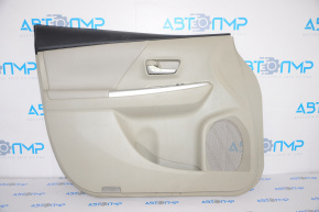 Front left door panel trim for Toyota Prius V 12-17, beige fabric