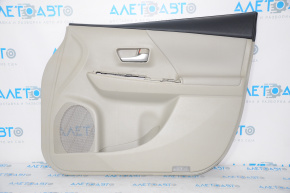 Front right door trim panel for Toyota Prius V 12-17, beige leather