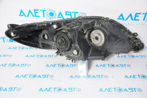Left front headlight for Toyota Sienna 11-20 halogen, broken housing, missing fasteners, scratches