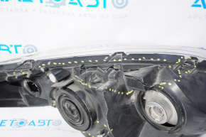 Left front headlight for Toyota Sienna 11-20 halogen, broken housing, missing fasteners, scratches