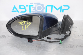 Side mirror left VW Jetta 19-23 5+2 pins, BSM, heated, blue