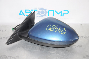 Side mirror left VW Jetta 19-23 5+2 pins, BSM, heated, blue