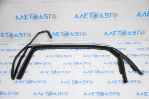 Upper rear left door molding for VW Passat b7 12-15 USA, chrome with glass seal