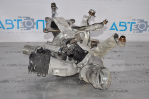 Turbocharger assembly with manifold and cooling pipes VW Passat b7 12-15 USA 1.8T