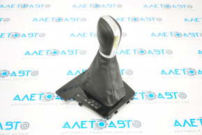 Gear knob with shifter paddle VW Passat b7 12-15 USA black leather, glossy paddle
