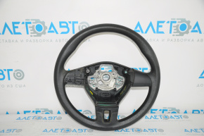 Steering wheel bare VW Passat b7 12-15 USA rubber black, without buttons