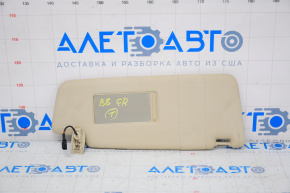 Right sun visor for VW Passat b8 16-19 USA, beige, illuminated