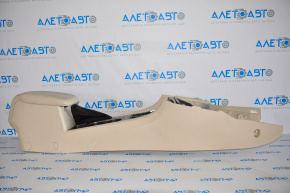 VW Passat B8 16-19 USA center console with armrest and cup holders, beige