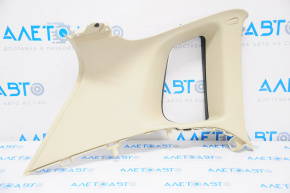 Upper left rear pillar trim for VW Tiguan 2009-2017, beige, with plug